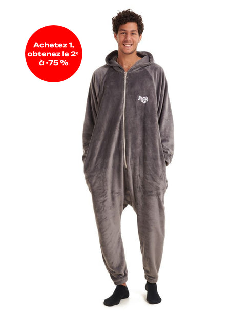 Snuggs Combinaison pyjama "Gris souris"