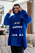 Snuggs Sweat à capuche bleu roi Monstre
