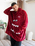 Snuggs Sweat à capuche rouge foncé Monstre