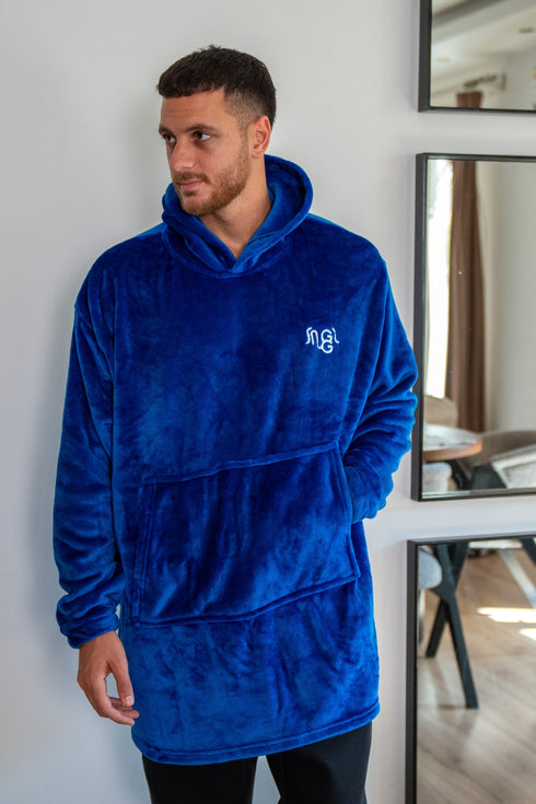 Snuggs Sweat à capuche bleu roi