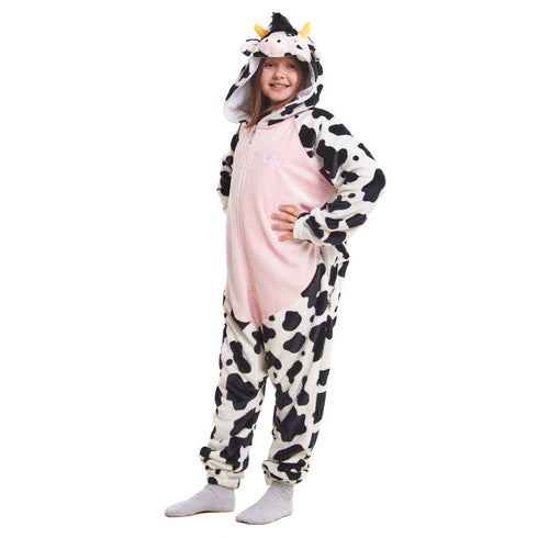 Snuggs Combinaison Pyjama Animaux D'enfants "Vache Rose"