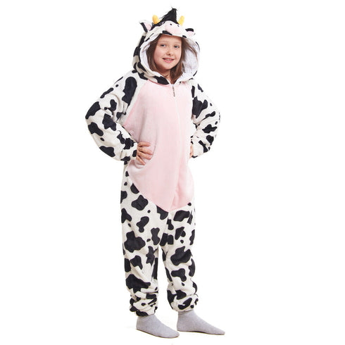 Snuggs Combinaison Pyjama Animaux D'enfants "Vache Rose"