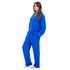 Ensemble pyjama d'été femme boutonné bleu roi