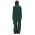 Ensemble pyjama d'été femme boutonné Verte