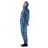 Snuggs Combinaison pyjama carreaux bleus