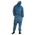 Snuggs Combinaison pyjama carreaux bleus
