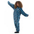 Snuggs Combinaison pyjama carreaux bleus