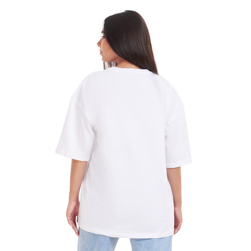 T-shirts oversize blanc