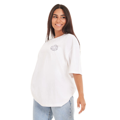 T-shirts oversize blanc inner peace