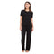 Ensemble pyjama d'été femme T-shirt noire + pantalon