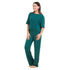 Ensemble pyjama d'été femme, T-shirt court + pantalon vert foncé