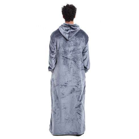 Snuggs Couverture avec manches "Gris foncé"