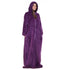 Snuggs Couverture avec manches "Violet foncé"