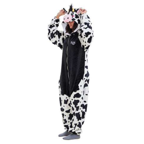 Snuggs Combinaison pyjama animaux "Vache Noire"