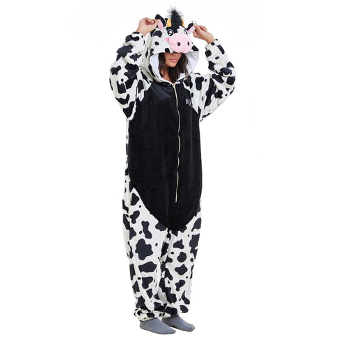 Snuggs Combinaison pyjama animaux "Vache Noire"