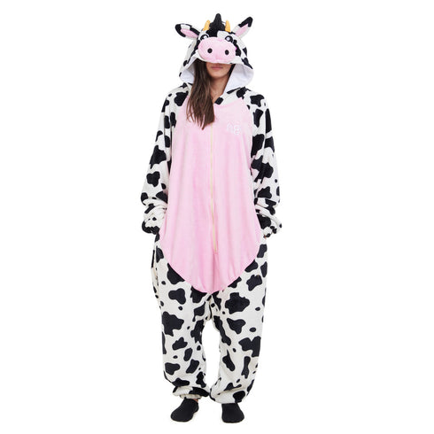 Snuggs combinaison pyjama animaux adulte "Vache Rose"