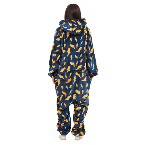 Snuggs Combinaison pyjama "Eclairs Bleu Marine"