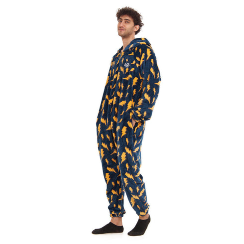 Snuggs Combinaison pyjama "Eclairs Bleu Marine"