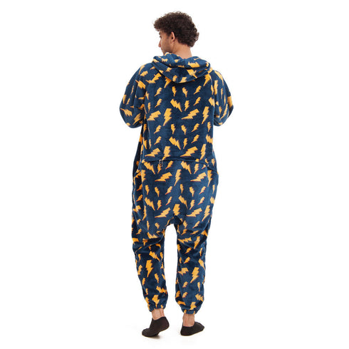 Snuggs Combinaison pyjama "Eclairs Bleu Marine"