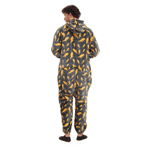 Snuggs Combinaison Pyjama "Eclairs gris souris "