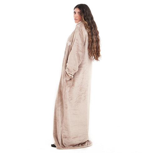 Snuggs Couverture avec manches "Café"